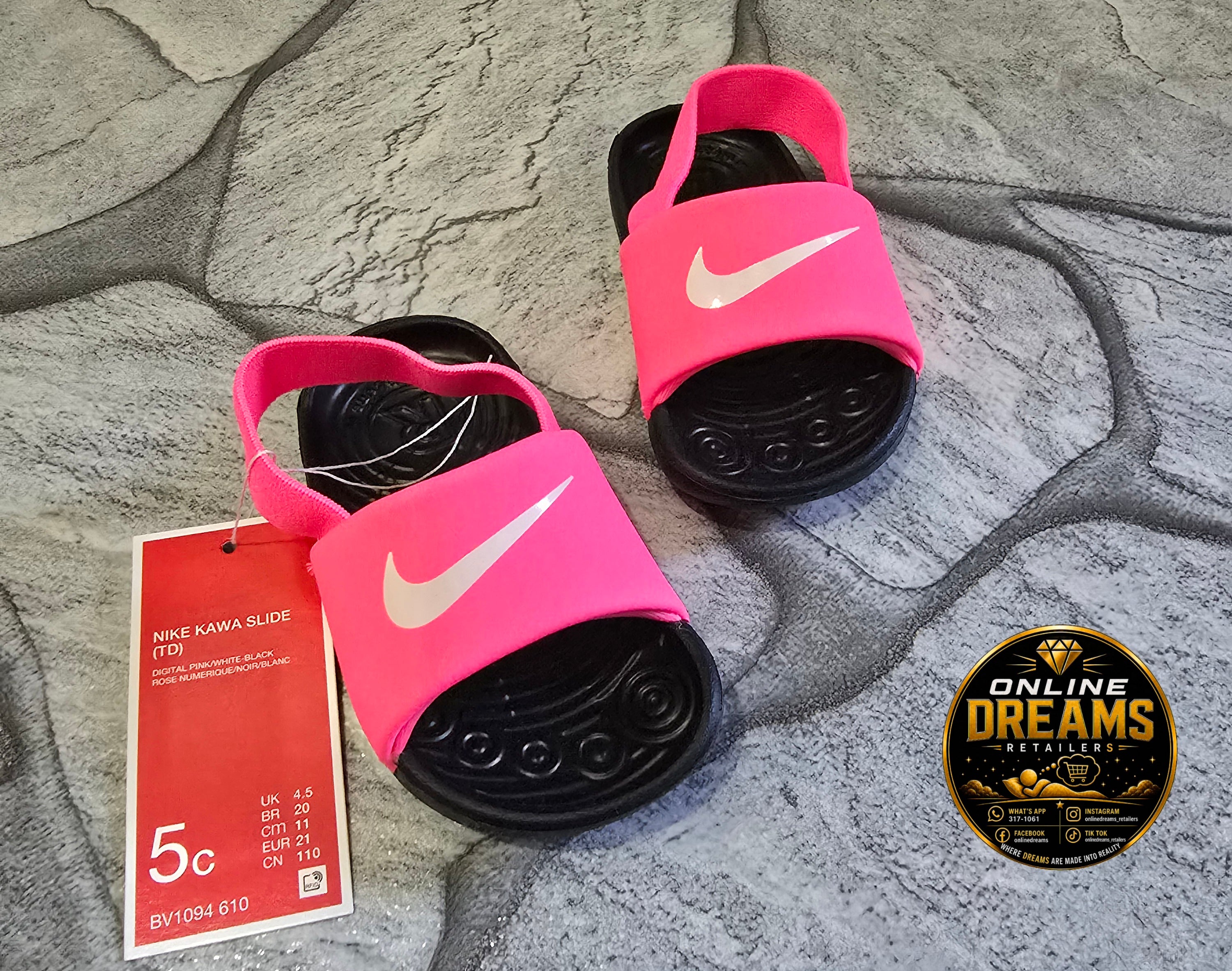 Nike Kawa slides TD