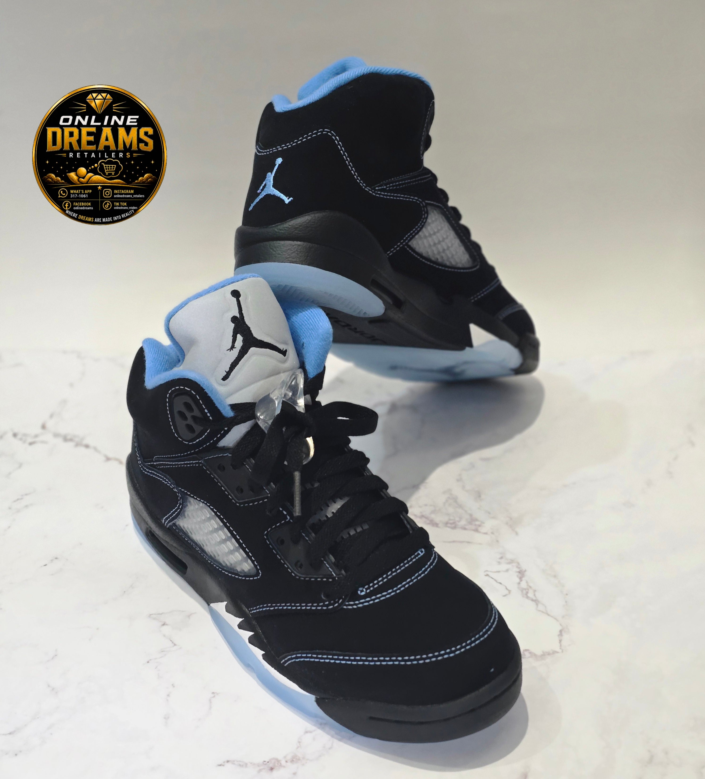 Jordan Retro 5s University Blue