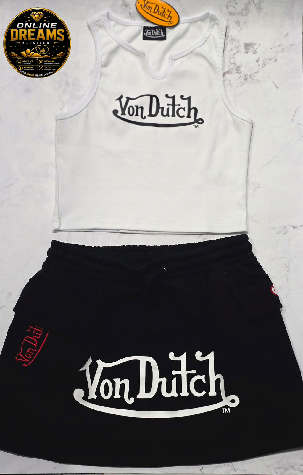 Von Dutch skirt