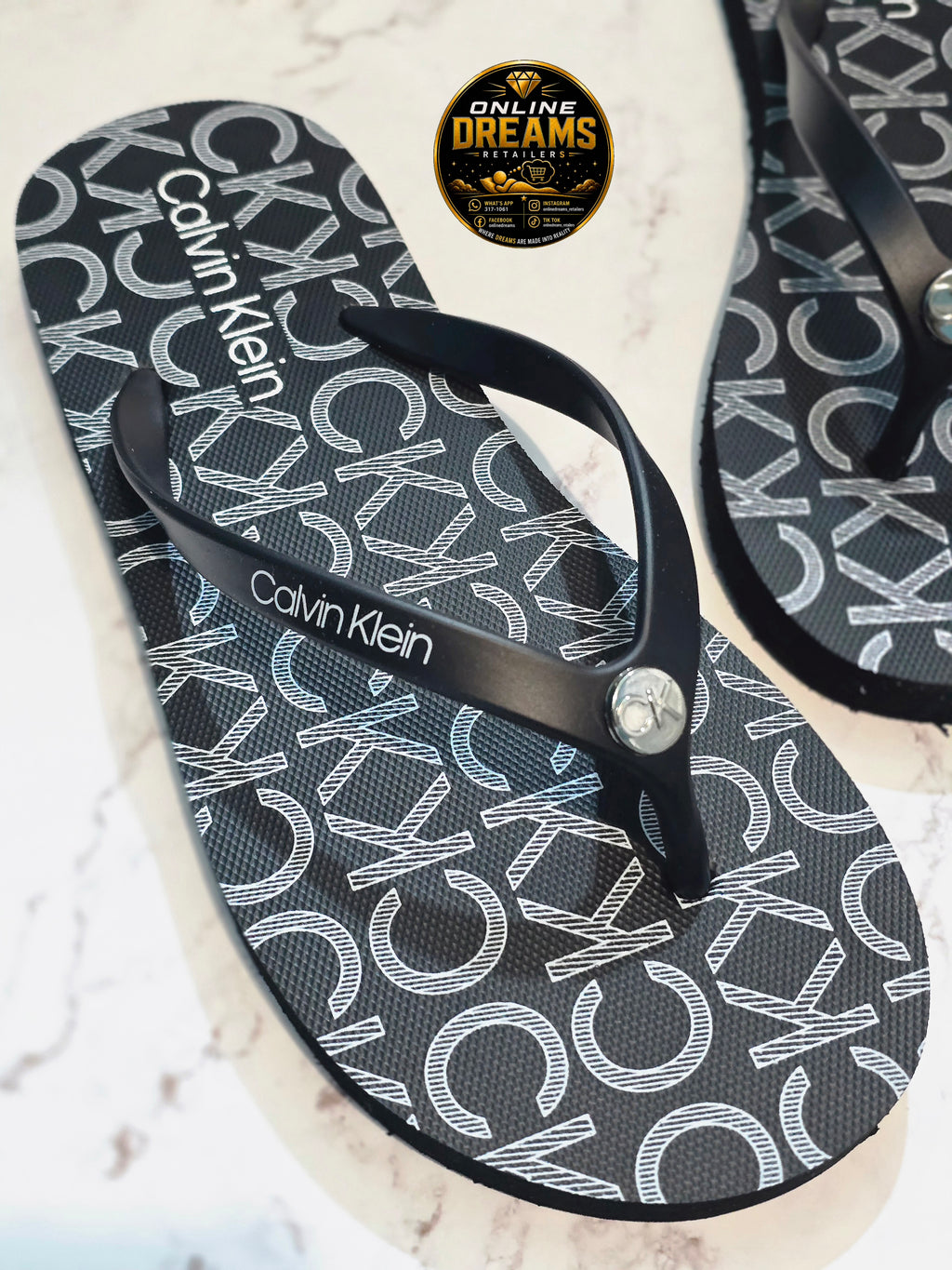 CALVIN KLEIN flip-flops