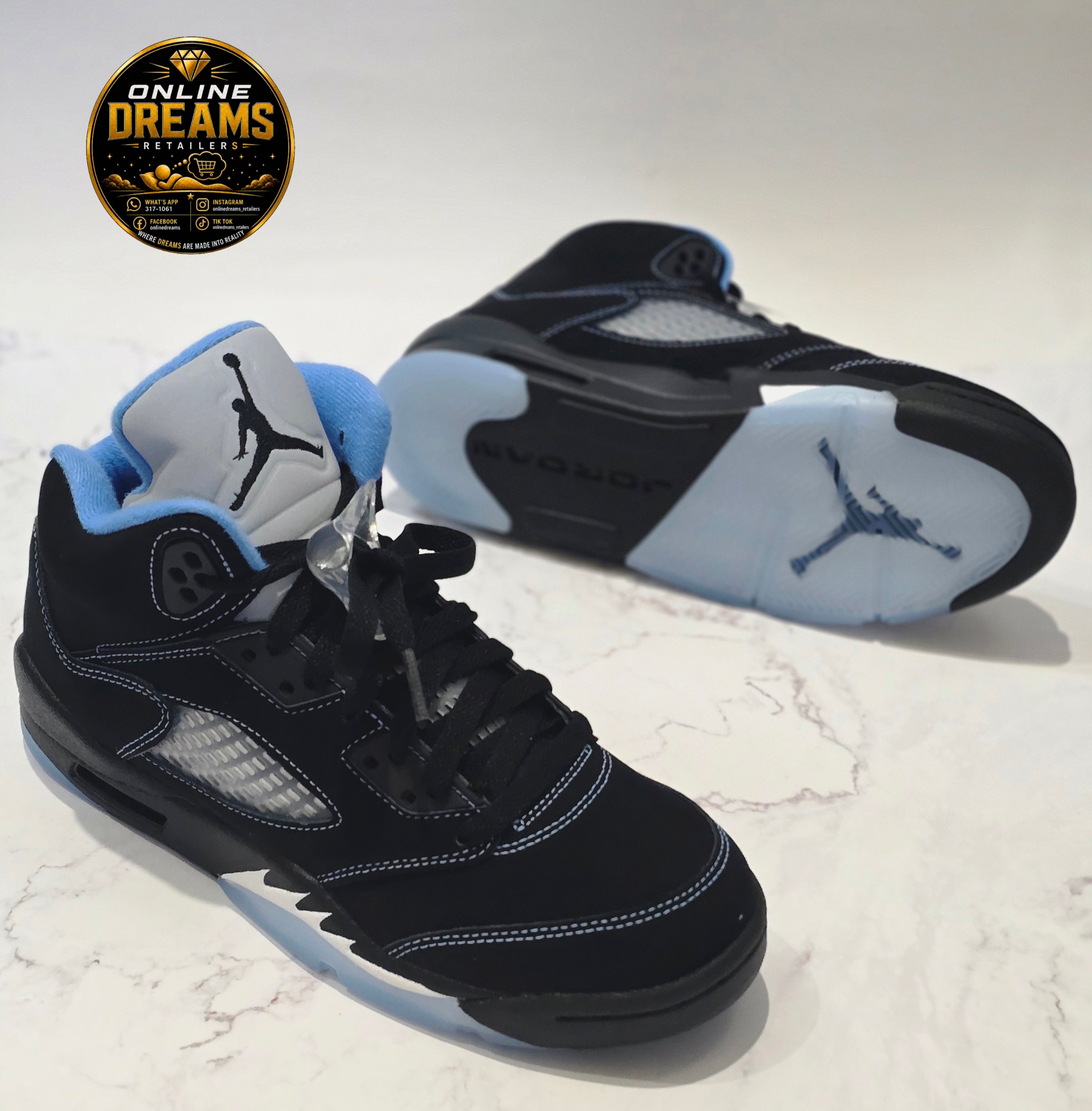 Jordan Retro 5s University Blue